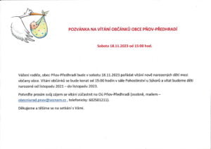 vitani obcanku